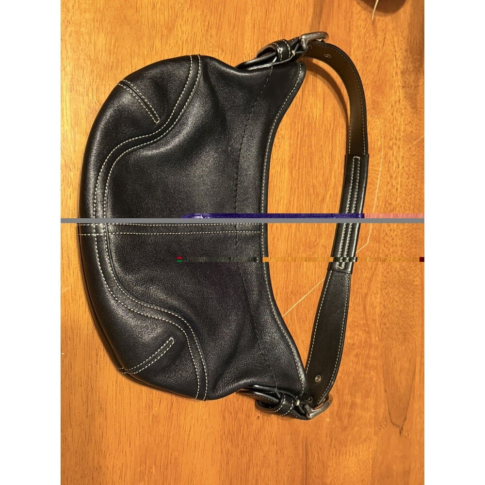 COACH 9564 Black Leather Legacy Demi Hobo Shoulder Bag  Vintage
